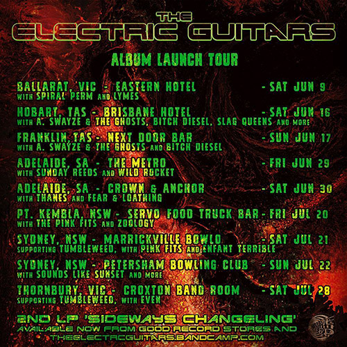 electric guitars tour